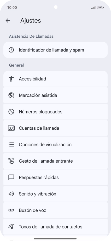 Pulsa Cuentas de llamada.