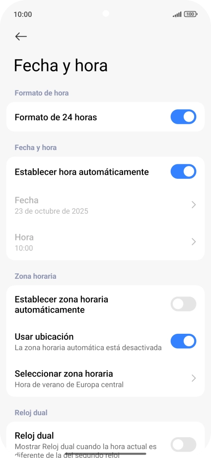 Pulsa el indicador junto a 