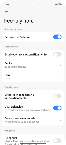 Pulsa el indicador junto a 