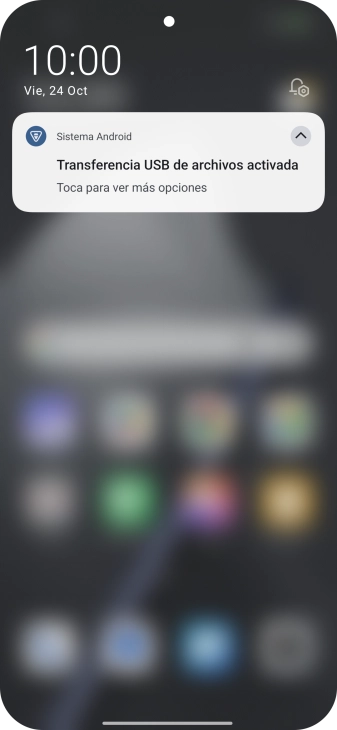 Pulsa Toca para ver más opciones.