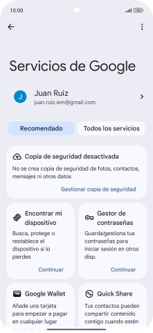 Pulsa Encontrar mi dispositivo.
