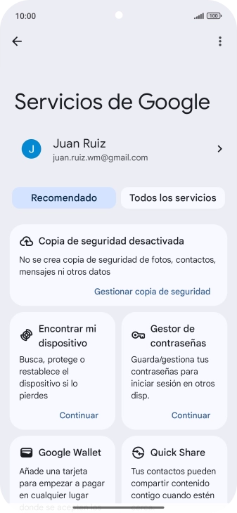 Pulsa Encontrar mi dispositivo.