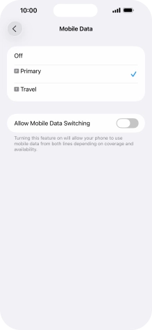 Press the required price plan.
