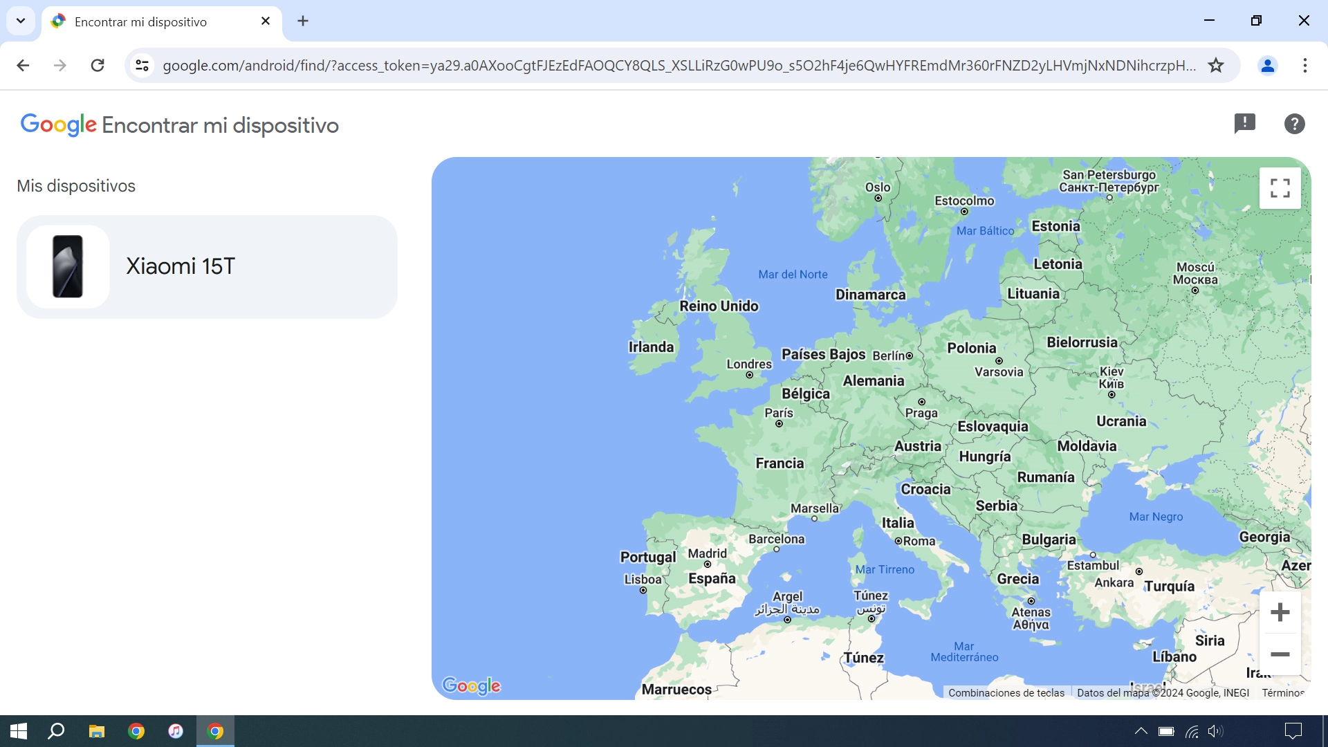 Haz clic en el dispositivo deseado.